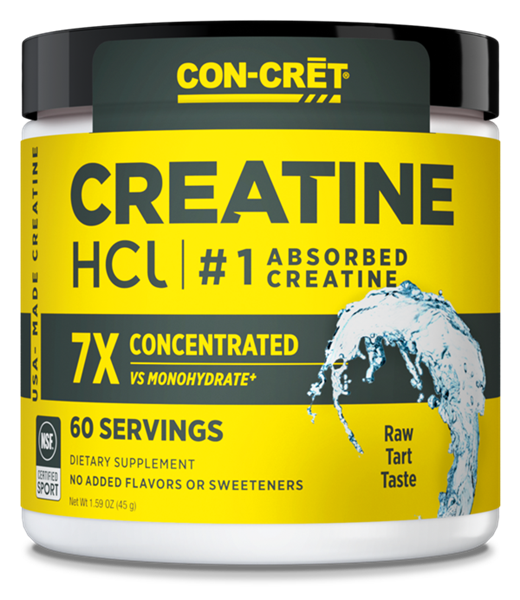 creatine hcl powder unflavored (con-cret)