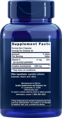 buy creatine capsules (life extension)