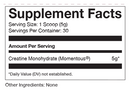 creatine unflavored momentous supplement facts