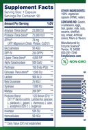 critical digestion enzyme science supplement facts