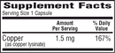 cu 1.5 bio-tech pharmacal supplement facts