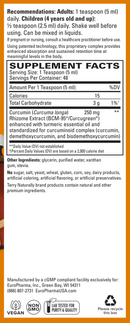 curamed syrup (terry naturally) supplement facts