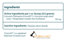 CurcuVET-SA150 Powder Supplement Facts
