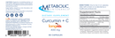 curcumin + c (metabolic maintenance) label