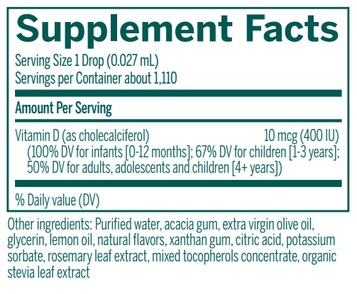 D-Mulsion 400 supplement facts Genestra