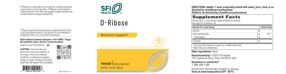 Ribose Supplement Benefits