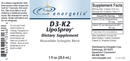 d3 k2 lipo spray (energetix) label