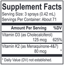 d3 k2 lipo spray (energetix) supplement facts