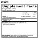 Nanoemulsified D3 K2 (Quicksilver Scientific) supplement facts