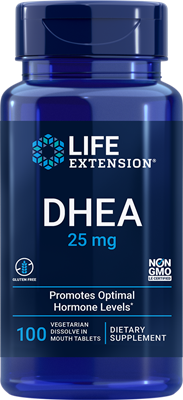 dhea 25 mg tablets (life extension)