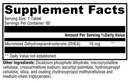 dhea micronized 10 mg (xymogen) supplement facts