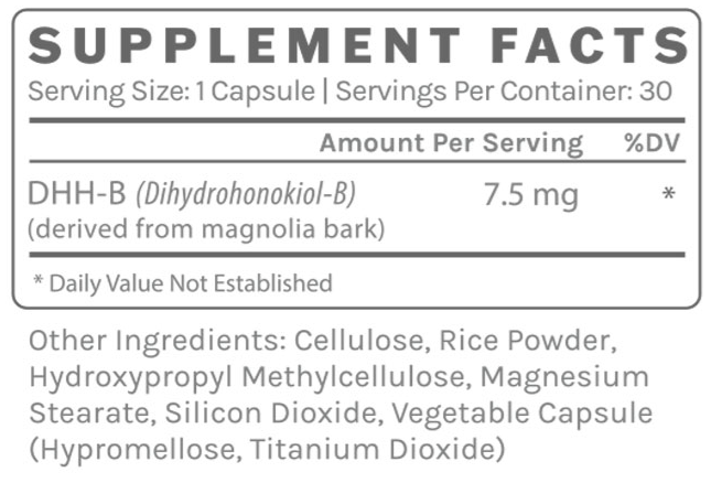 DHH-B - Mood Support (InfiniWell) supplement facts