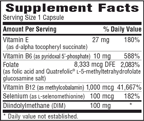 DIM 100 mg (Bio-Tech Pharmacal) supplement facts