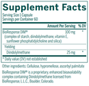 D.I.M. genestra supplement facts