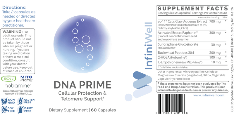 DNA Prime (InfiniWell) label