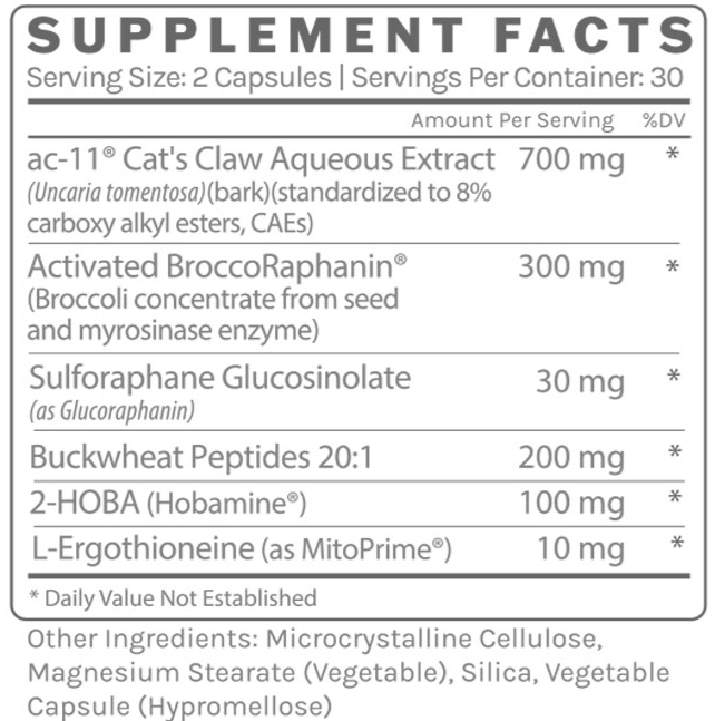 DNA Prime (InfiniWell) supplement facts