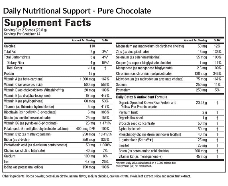 Daily Nutritional Support Chocolate