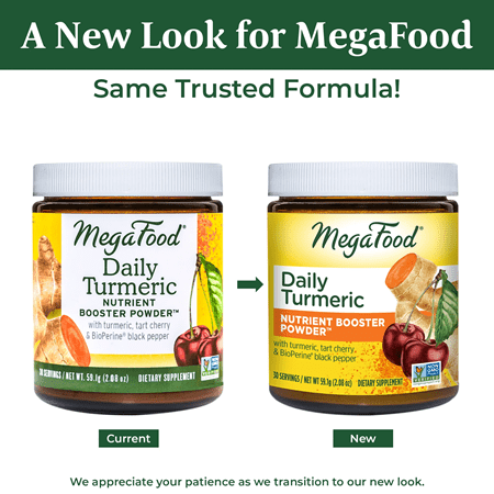 Daily Turmeric Booster (MegaFood) new look