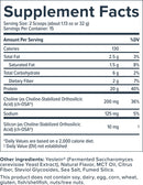 daily beauty protein chocolate (biosil) supplement facts