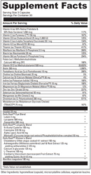 daily best women davinci labs supplement facts