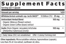 daily dual biotic probiotic + prebiotics (new chapter) supplement facts