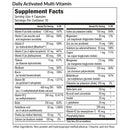 daily activated multivitamin (equilife) supplement facts