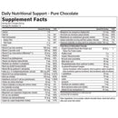 daily nutritional support chocolate (equilife) supplement facts