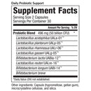 daily probiotic support (equilife) supplement facts