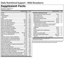 daily nutritional support (strawberry) (equilife) supplement facts