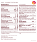 daily ultimate essentials pro: variety pack supplement facts