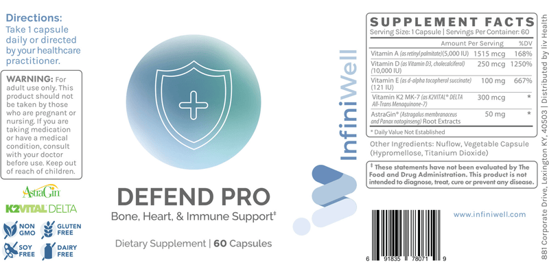 Defend Pro (InfiniWell) label