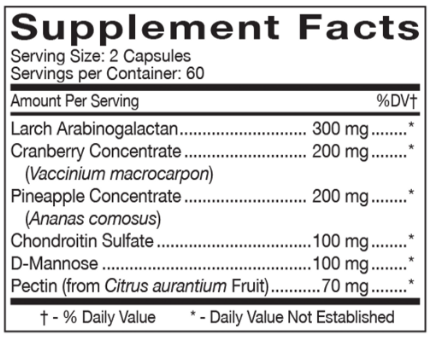 Deflect AB (D'Adamo Personalized Nutrition) supplement facts