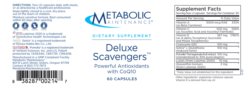 Deluxe Scavengers (Metabolic Maintenance) label