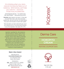 derma care horopito cream (kolorex) label