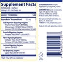 digest basic enzymedica supplement facts