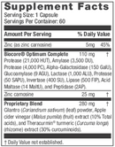 digest dtx (neuroscience) supplement facts
