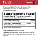digest formula 20 ness enzymes supplement facts
