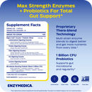 digest gold + probiotics enzymedica supplement facts