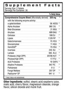 digestive enzymes chewable (seeking health) supplement facts