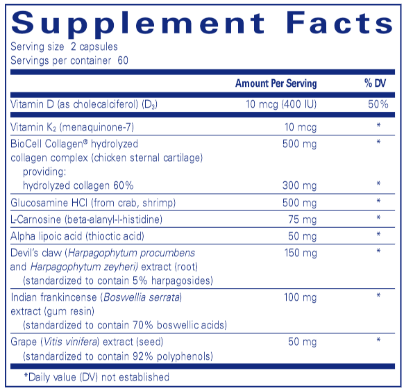Disc-Flex (Pure Encapsulations) supplements
