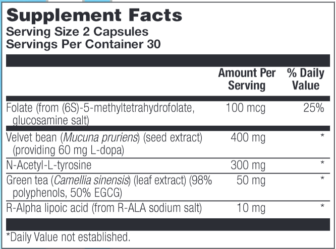 dopa factors (nutra biogenesis) supplement facts