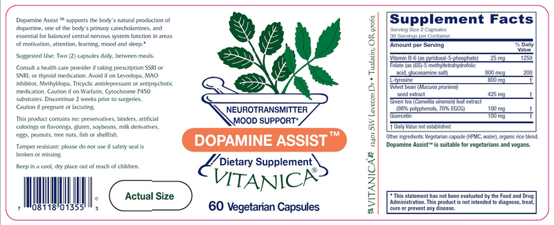Dopamine Assist Vitanica products