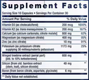 dr. strum’s intensive bone formula (life extension) supplement facts