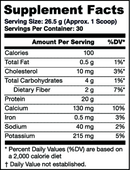 dream protein chocolate 720g (greens first) supplement facts