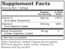 E-400 protocol for life balance supplement facts
