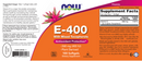 e-400 (mixed tocopherols) (now foods) label