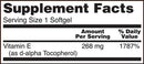e-400 (mixed tocopherols) (now foods) supplement facts