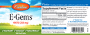 E-Gems 400 IU 200 Count