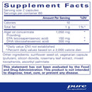 epa/dha vegetarian (pure encapsulations) supplement facts
