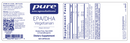 epa/dha vegetarian (pure encapsulations) label